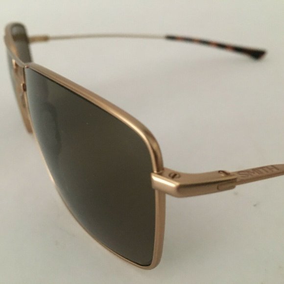 SMITH OPTICS TURNER SUNGLASSES GOLD POLARIZED NEW - Picture 3 of 7